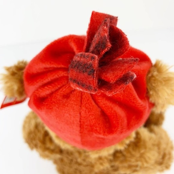Aurora Christmas Brown Teddy Bear Stuffed Plush Toy - Picture 3 of 8